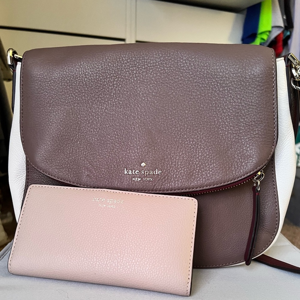 Kate Spade Leather Crossbody and Wallet.